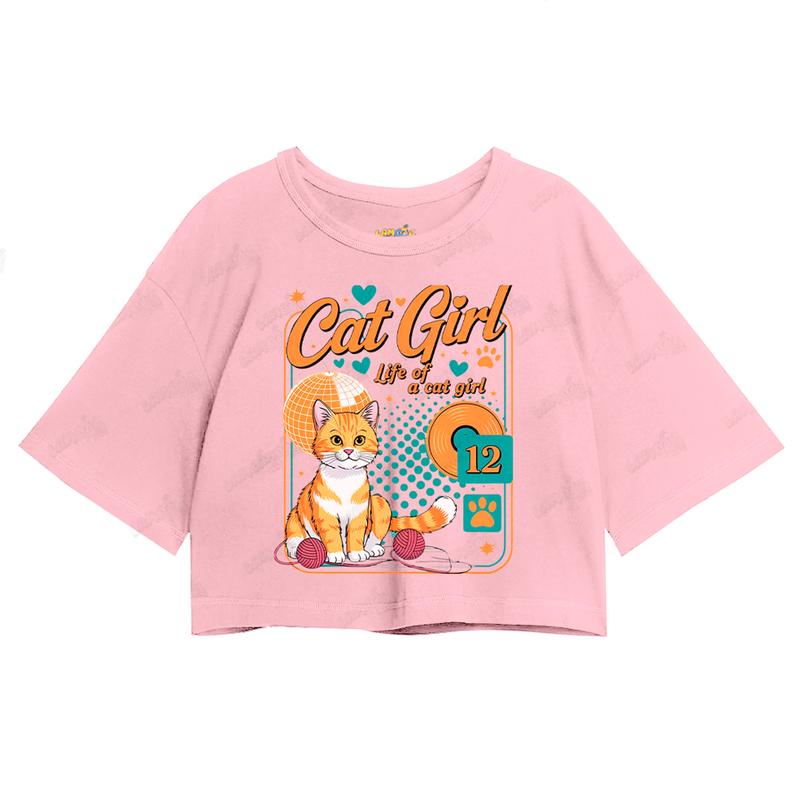 Cropped Oversized Algodão Taylor Swift Cat Girl 12