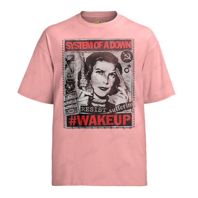 Camiseta Algodão System of Down Wakeup Suffering