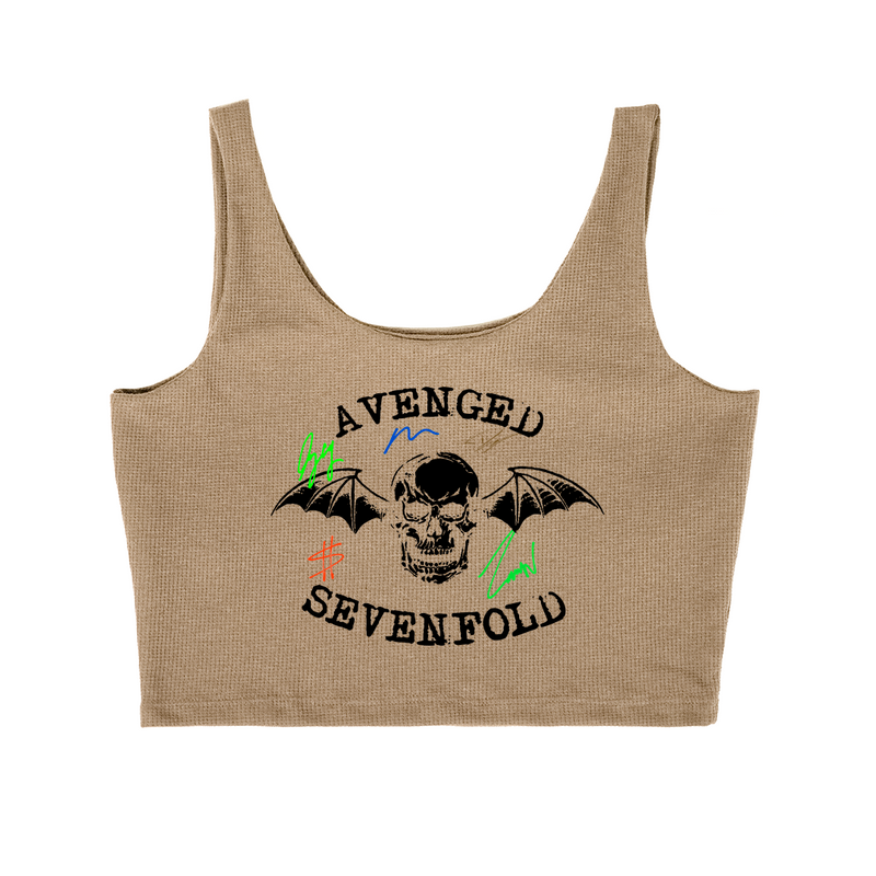 Cropped Cavado Avenged Seven Fold Assinaturas