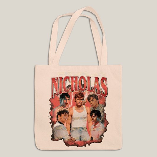 Sacola Ecobag Bolsa 38X40 Algodão-Nicholas Chavez Ator Vermelho-