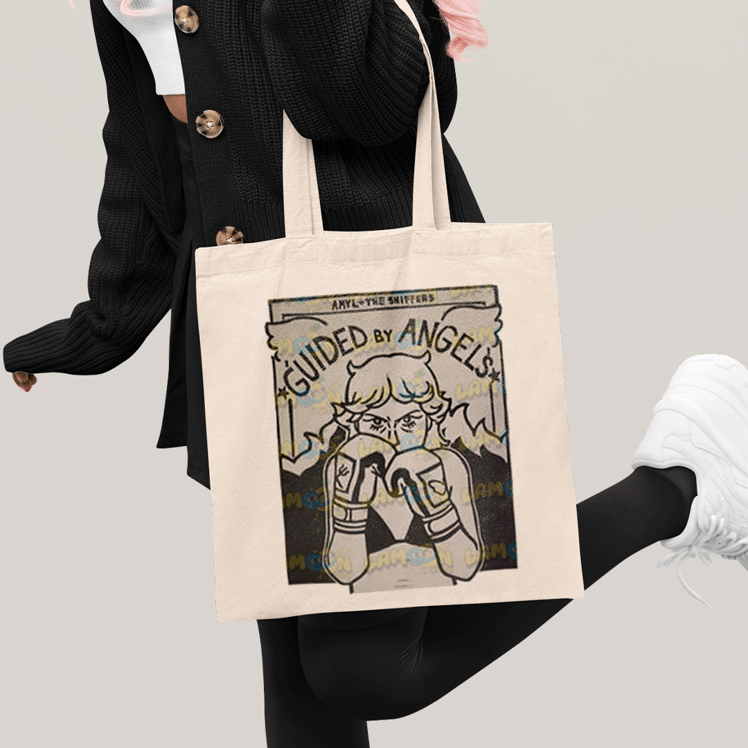 Sacola Ecobag Bolsa 38X40 Algodão-Amyl And The Sniffers Guided By Angels