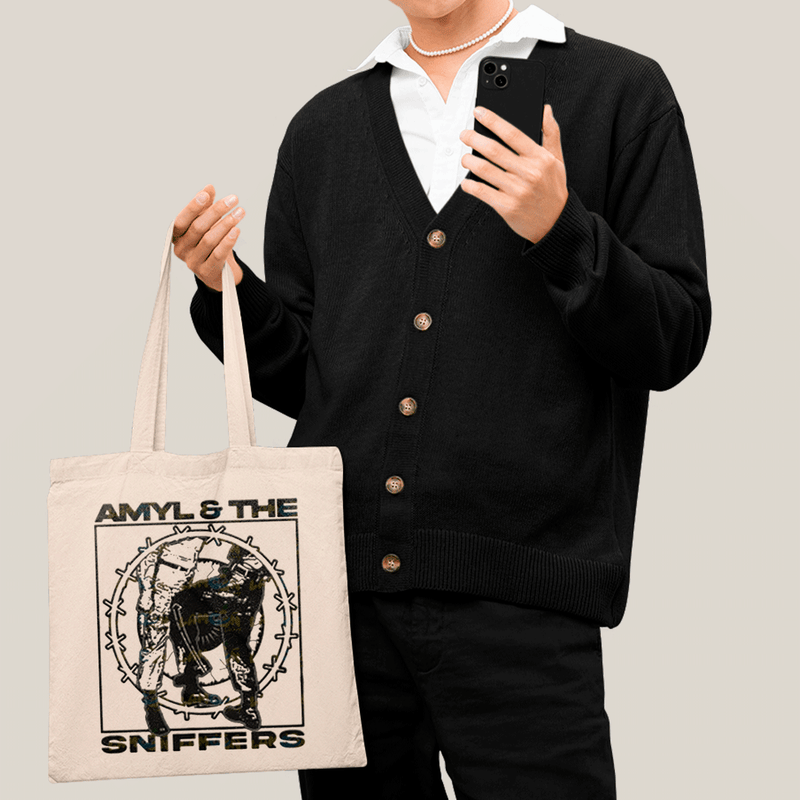 Sacola Ecobag Bolsa 38X40 Algodão- Amyl And The Sniffers