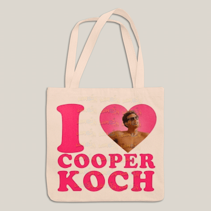 Sacola Ecobag Bolsa 38X40 Algodão- I Love Cooper Koch-