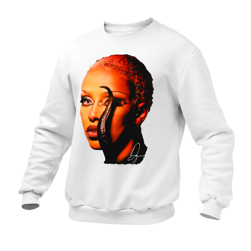 Moletom Gola Redonda Doja Cat Rosto Star
