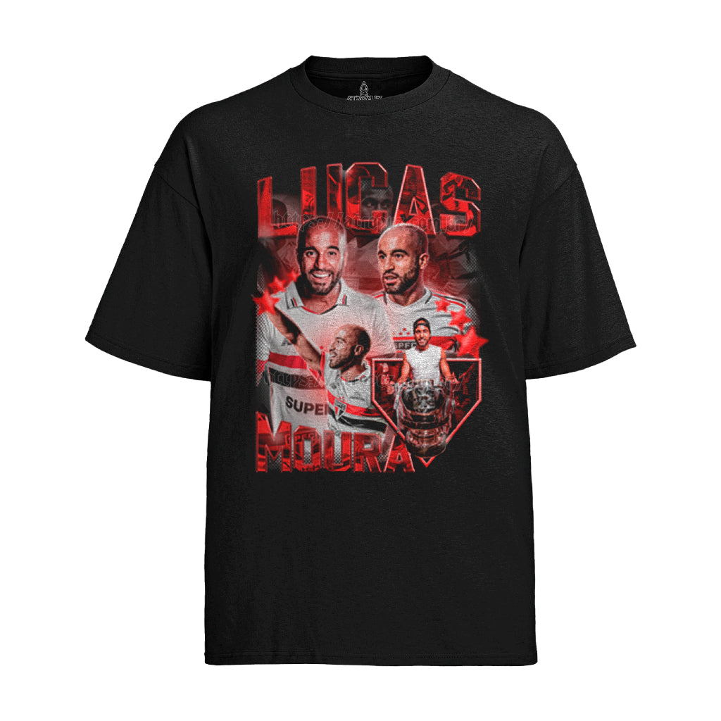 Camiseta Algodão Unissex Graphic tee Lucas Moura