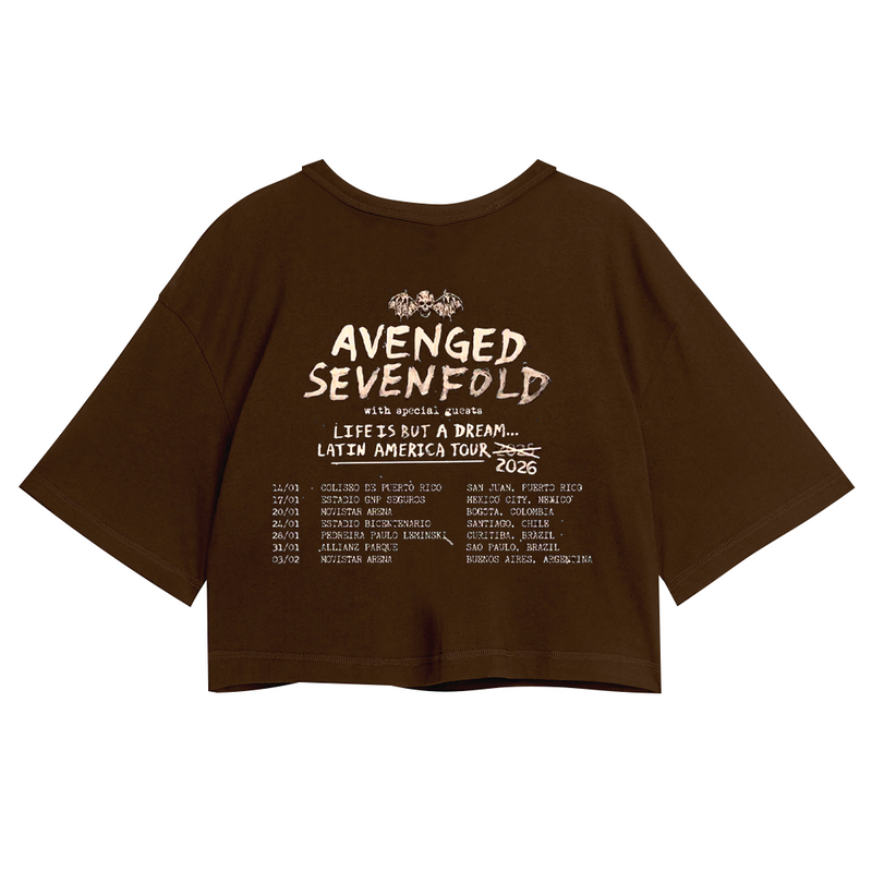 Cropped Avenged Seven Fold Latin America Tour 2026 FC