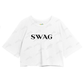 Cropped Oversized Algodão Justin Bieber Swag Album