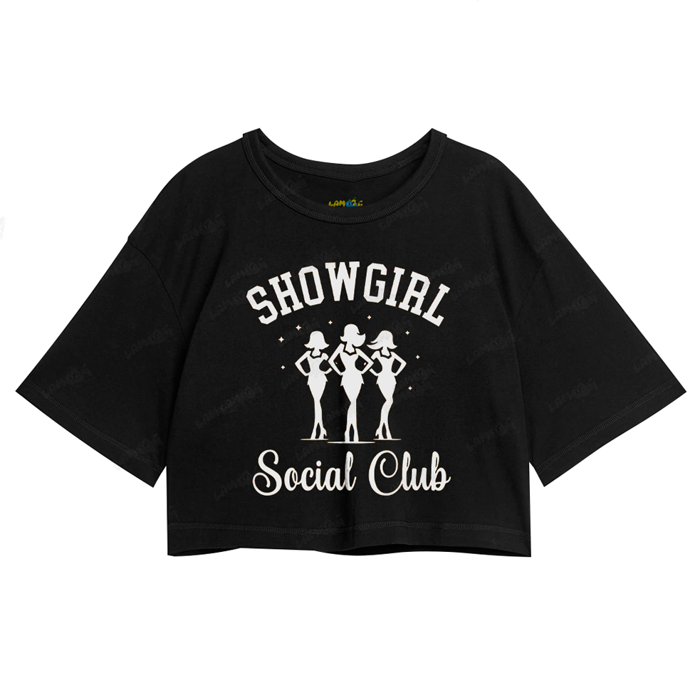 Cropped Oversized Taylor Swift Showgirl Social Club 1