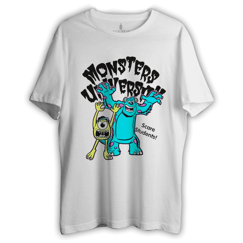 Camiseta estampada Unissex Universidade Monstros Monsters University Mike Wazowski James P. Sullivan