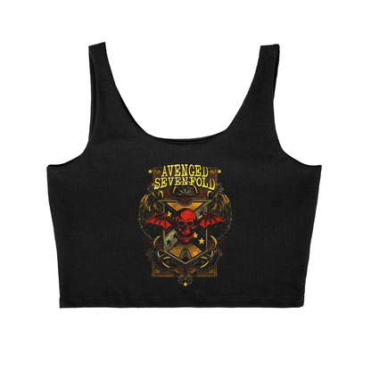 Cropped Cavado Avenged Seven Fold Caveira Angel