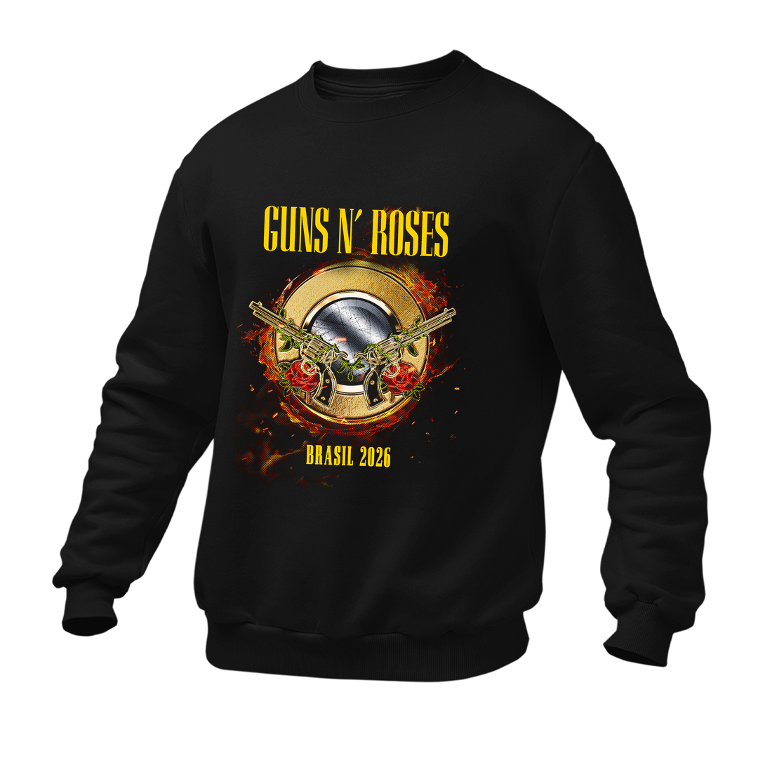 Moletom Gola Redonda Guns World Tour 2026 Datas