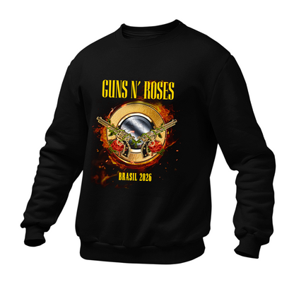 Moletom Gola Redonda Guns World Tour 2026 Datas