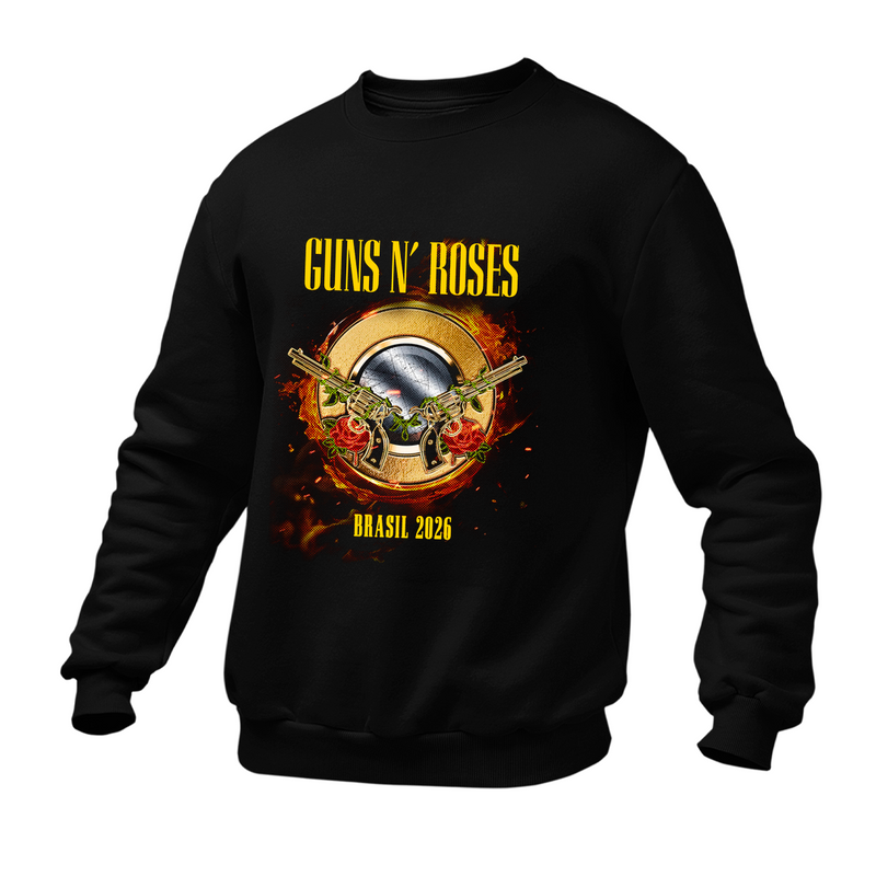 Moletom Gola Redonda Guns World Tour 2026 Datas