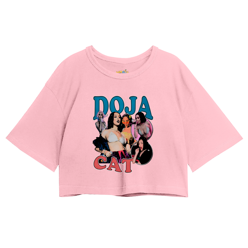 Cropped Oversized Doja Cat Graphic Vintage
