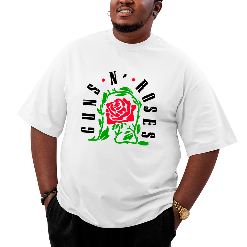 Camiseta Plus Size Roses Banda Flor