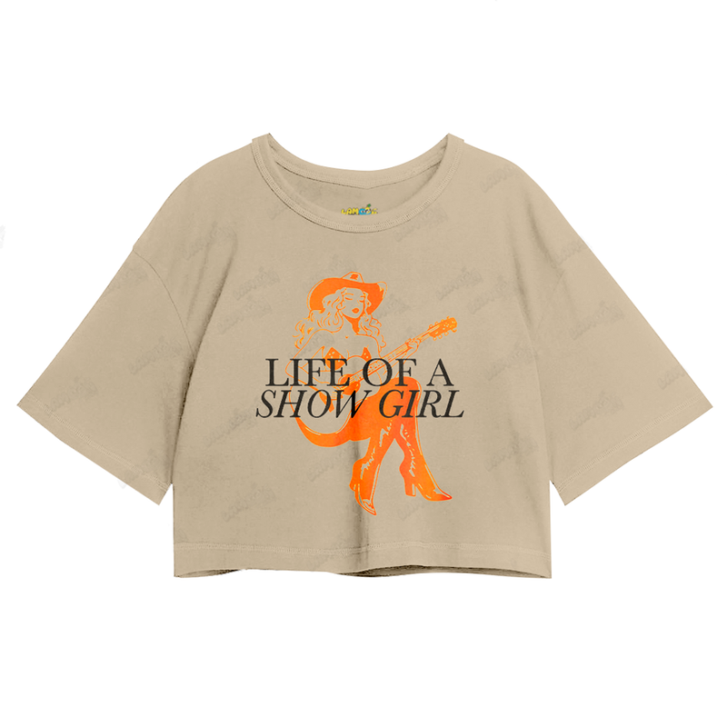 Cropped Oversized Algodão Taylor Swift Life of a Showgirl