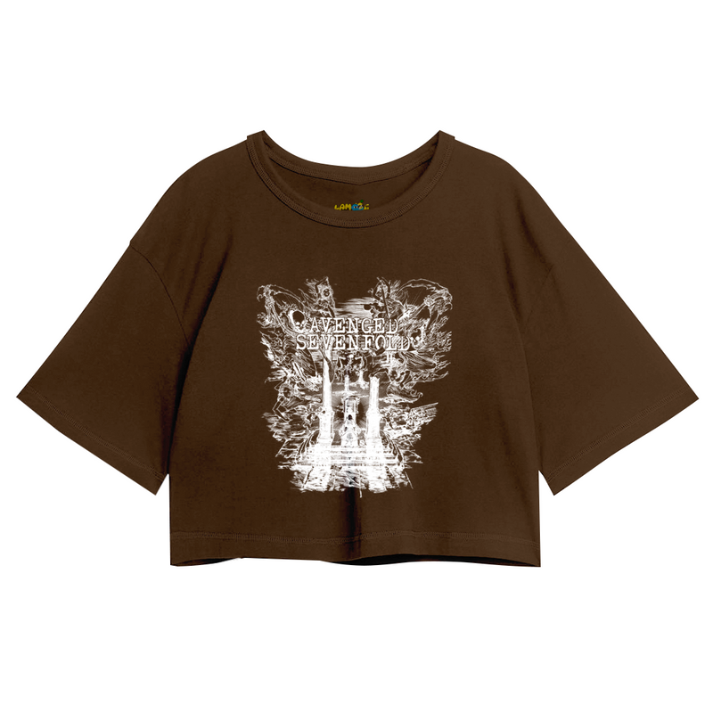 Cropped Oversized Avenged Seven Fold Caveira