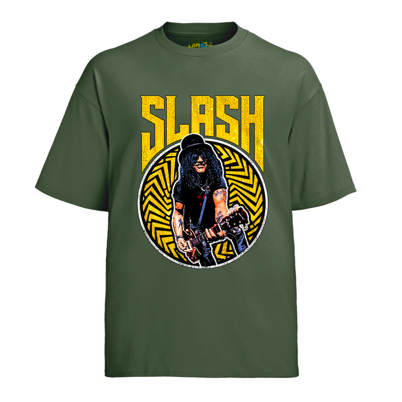 Camiseta Algodão Roses Banda Slash Vintage