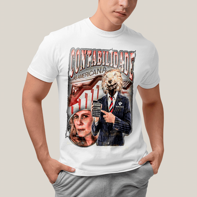 Camiseta Algodão Unissex T shirt- Contabilidade Meme
