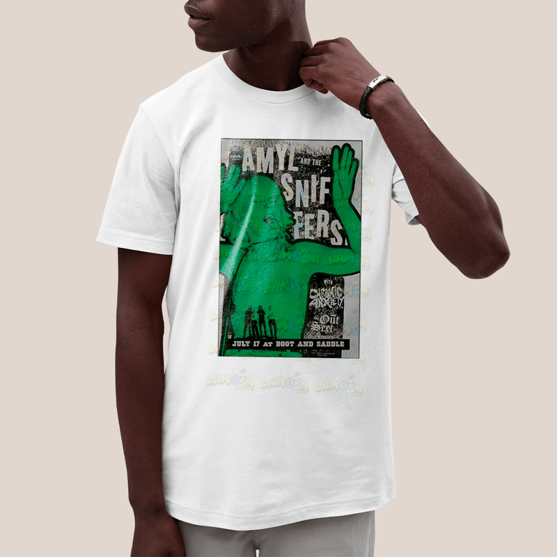Camiseta Algodão Unissex T shirt- Amyl And The Sniffers Green Girl