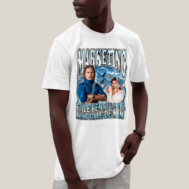 Camiseta Algodão Unissex T shirt-  Marketing Virginia Thiago Finch Felca-