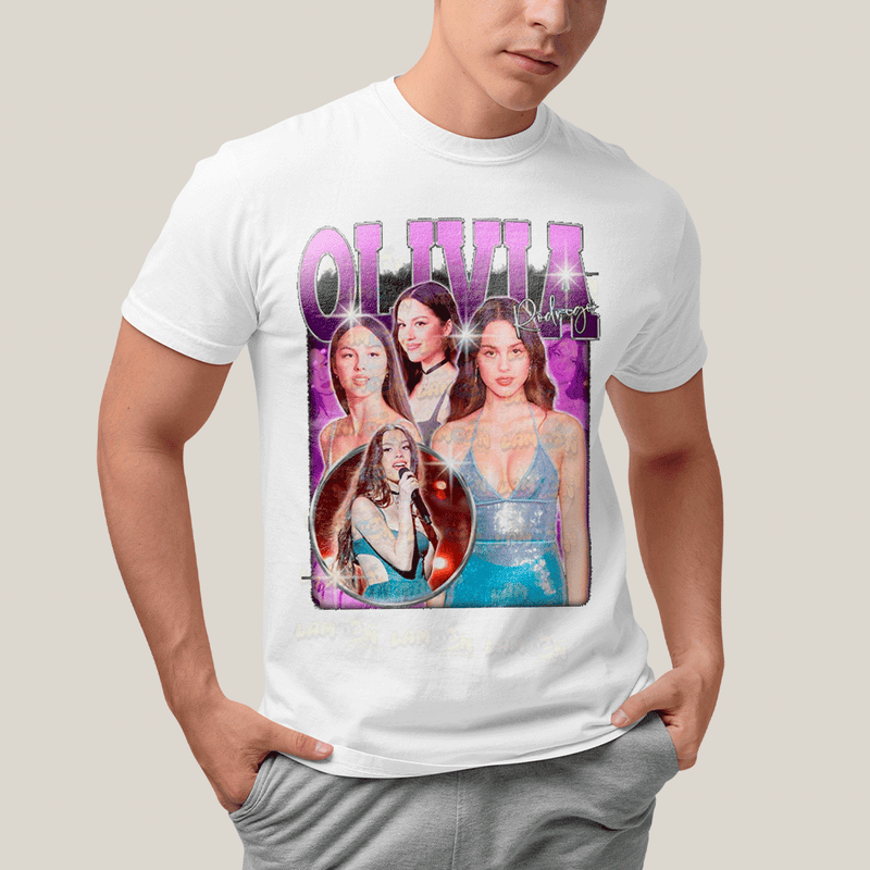 Camiseta Algodão Unissex T shirt Olivia Rodrigo Roxo