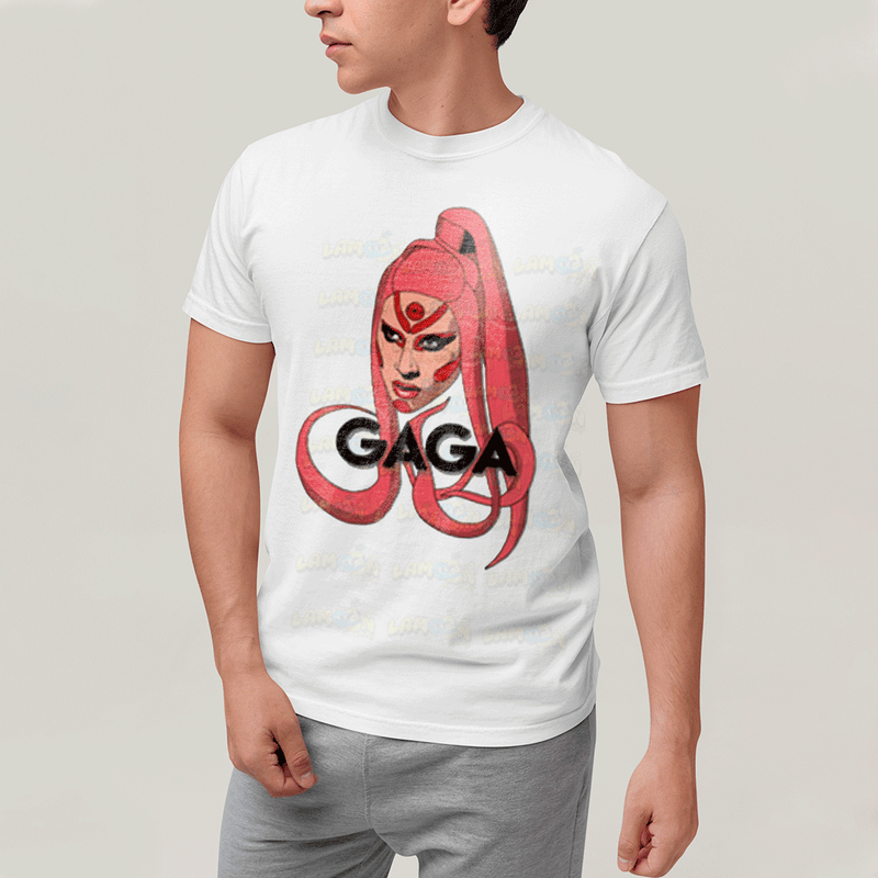 Camiseta Algodão Unissex T shirt- Lady Gaga Alienigena