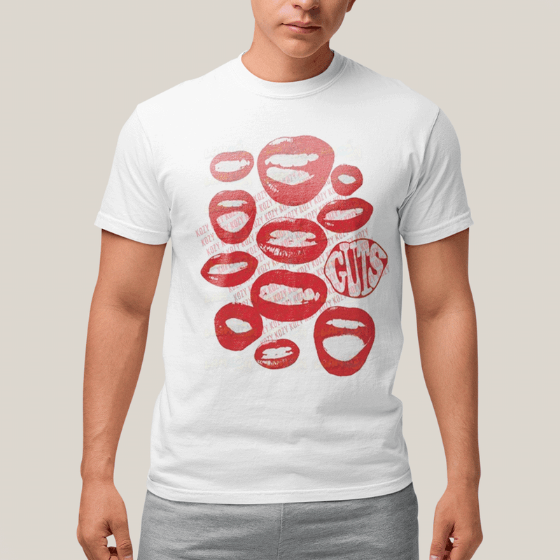 Camiseta Algodão Unissex T shirt Olivia Rodrigo Bocas Guts