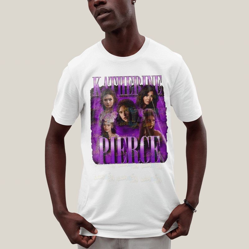 Camiseta Algodão Unissex T shirt- Katherine Pierce Roxo