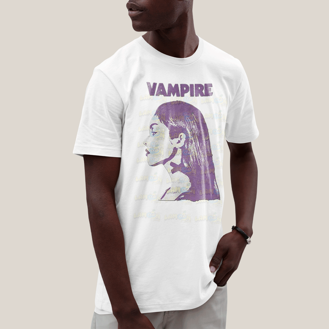Camiseta Algodão Unissex T shirt Olivia Rodrigo Vampire