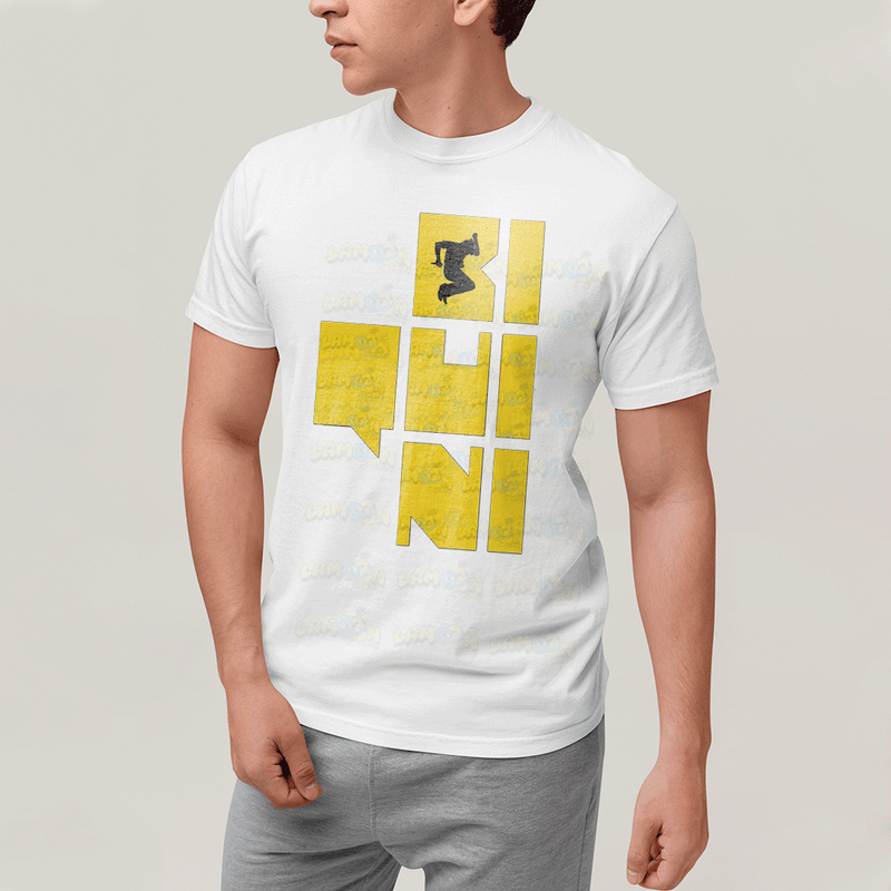 Camiseta Algodão Unissex T shirt- Biquini Cavadão Amarelo