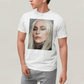 Camiseta Algodão Unissex T shirt- Lady Gaga Cantora Rosto