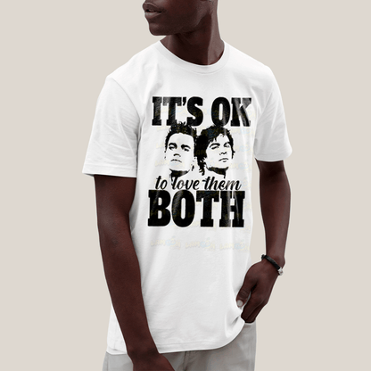 Camiseta Algodão Unissex T shirt- Diario de Um Vampiro Irmãos Salvatore Is Love Them Both