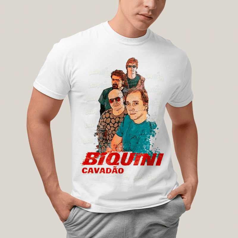 Camiseta Algodão Unissex T shirt-  Biquini Cavadão Banda