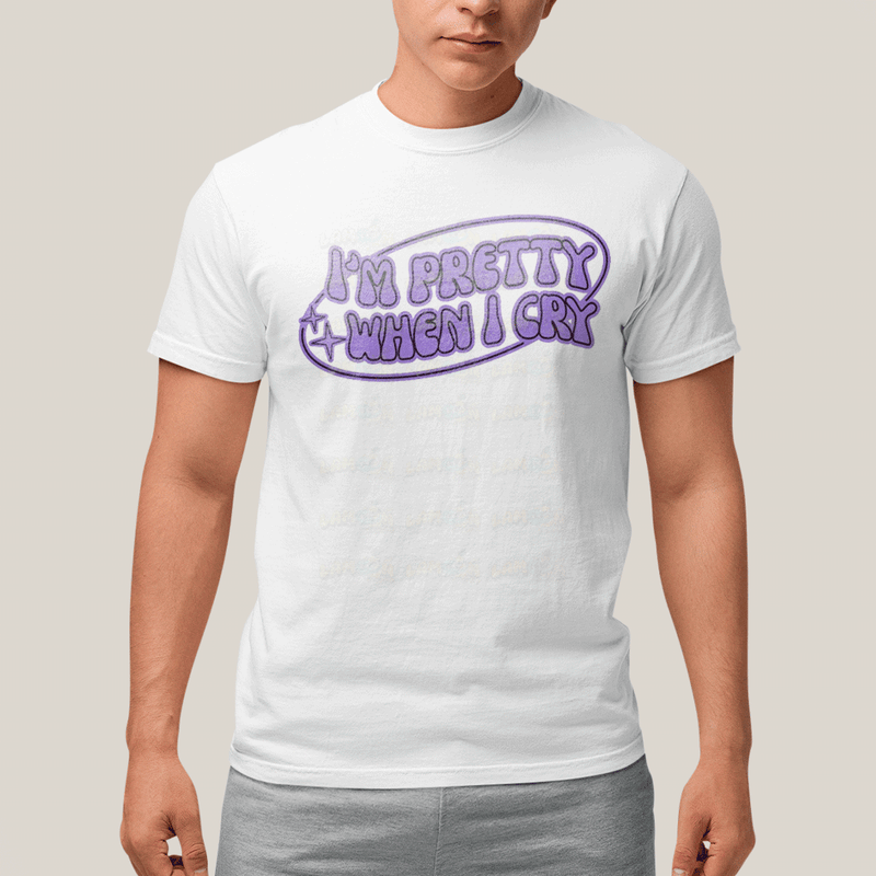 Camiseta Algodão Unissex T shirt Olivia Rodrigo I'm Pretty When I Cry