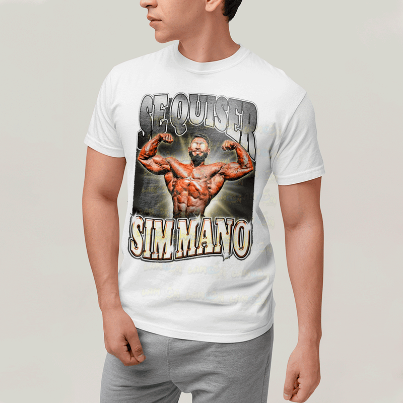 Camiseta Algodão Unissex T shirt- Ramon Dino Se Quiser Sim Mano