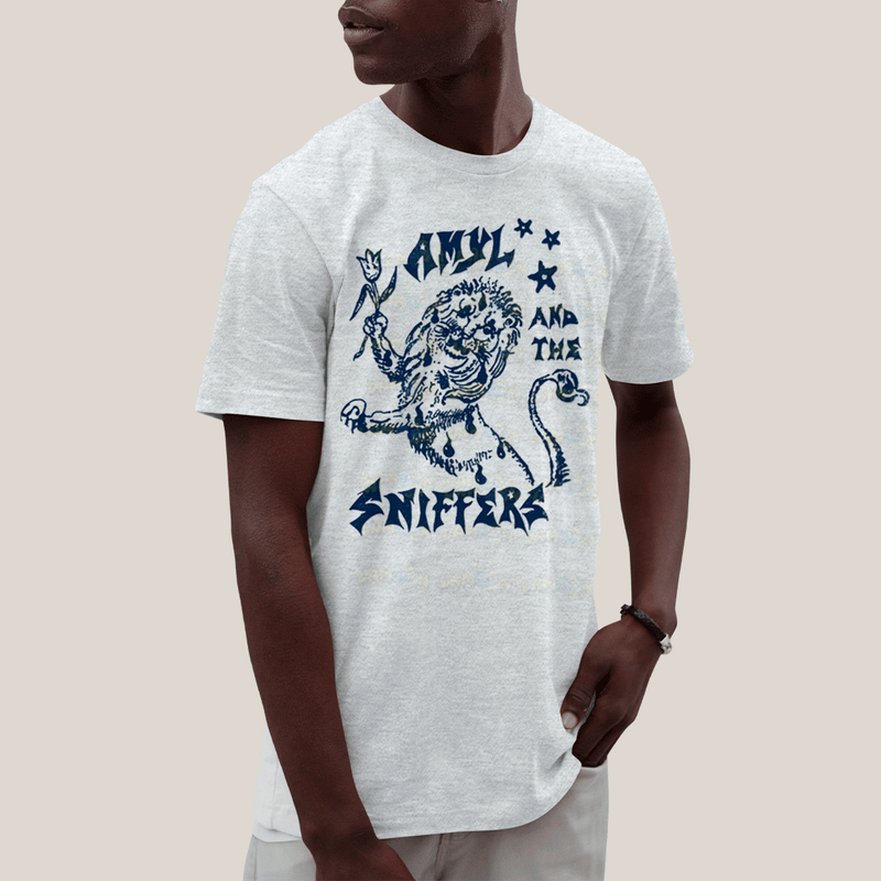 Camiseta Algodão Unissex T shirt- Amyl And The Sniffers Leão