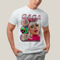 Camiseta Algodão Unissex T shirt- Lady Gaga Cantora Pink
