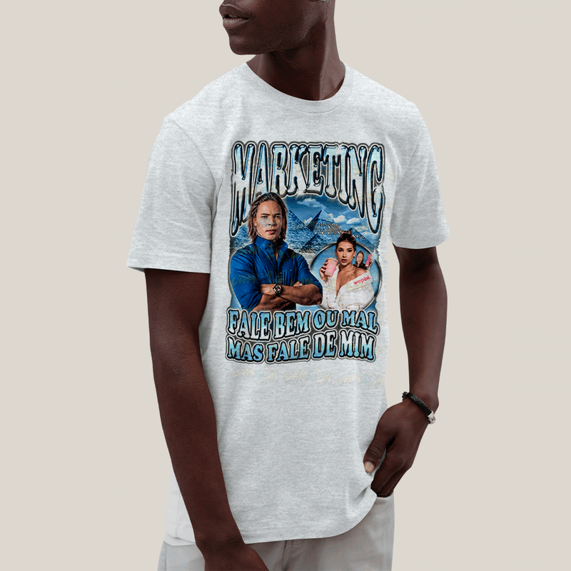 Camiseta Algodão Unissex T shirt-  Marketing Virginia Thiago Finch Felca-