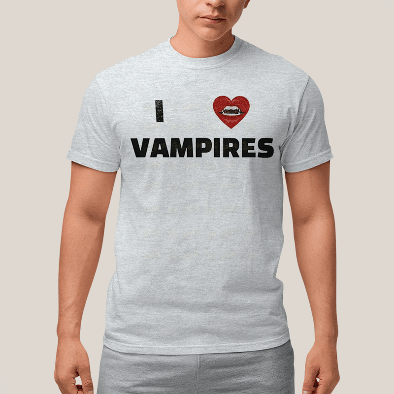 Camiseta Algodão Unissex T shirt Olivia Rodrigo I Love Vampires