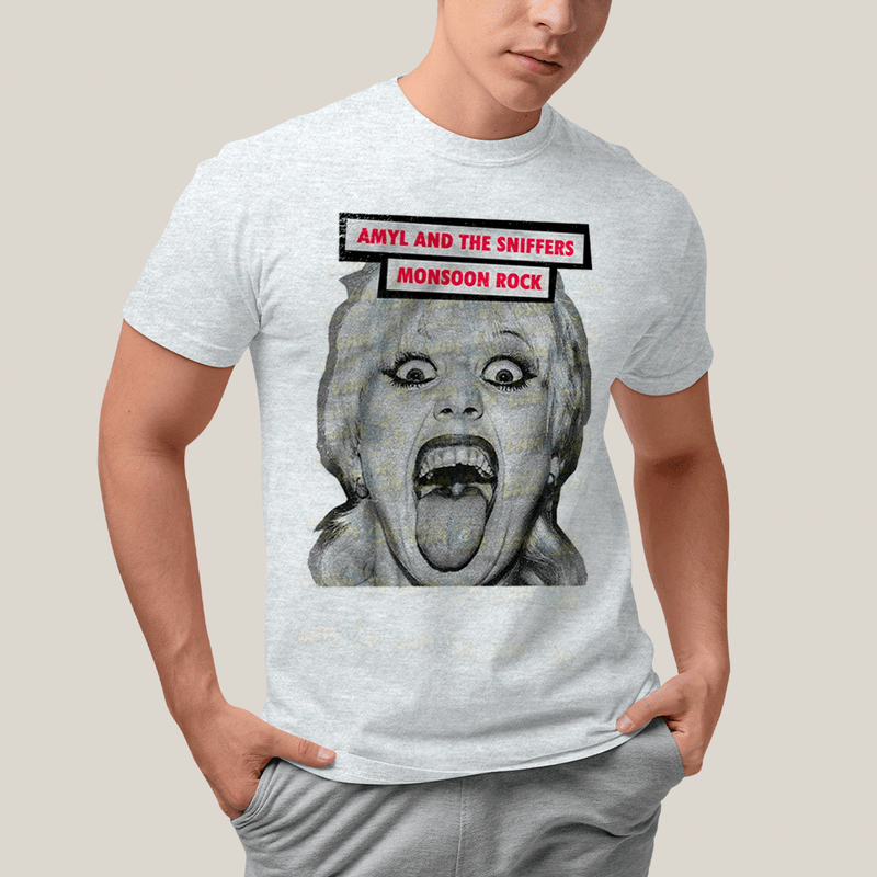 Camiseta Algodão Unissex T shirt- Amyl And The Sniffers Monsoon Rock