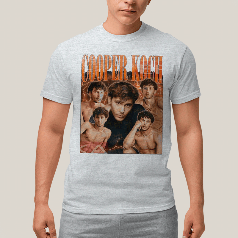 Camiseta Algodão Unissex T shirt- Cooper Koch Ator Laranja-