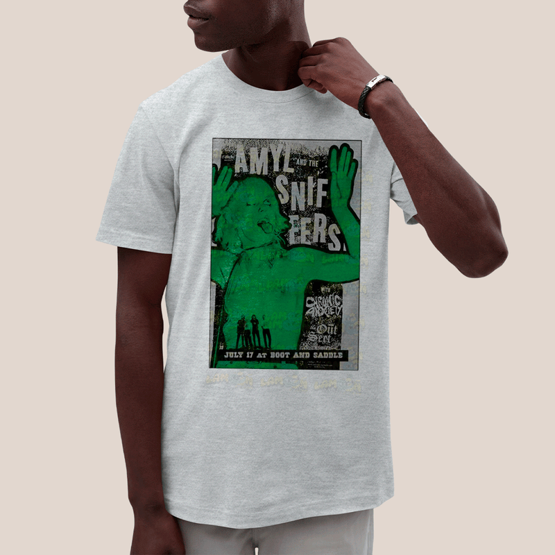 Camiseta Algodão Unissex T shirt- Amyl And The Sniffers Green Girl