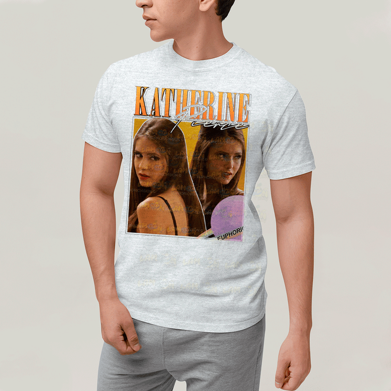 Camiseta Algodão Unissex T shirt- Katherine Pierce Amarelo-