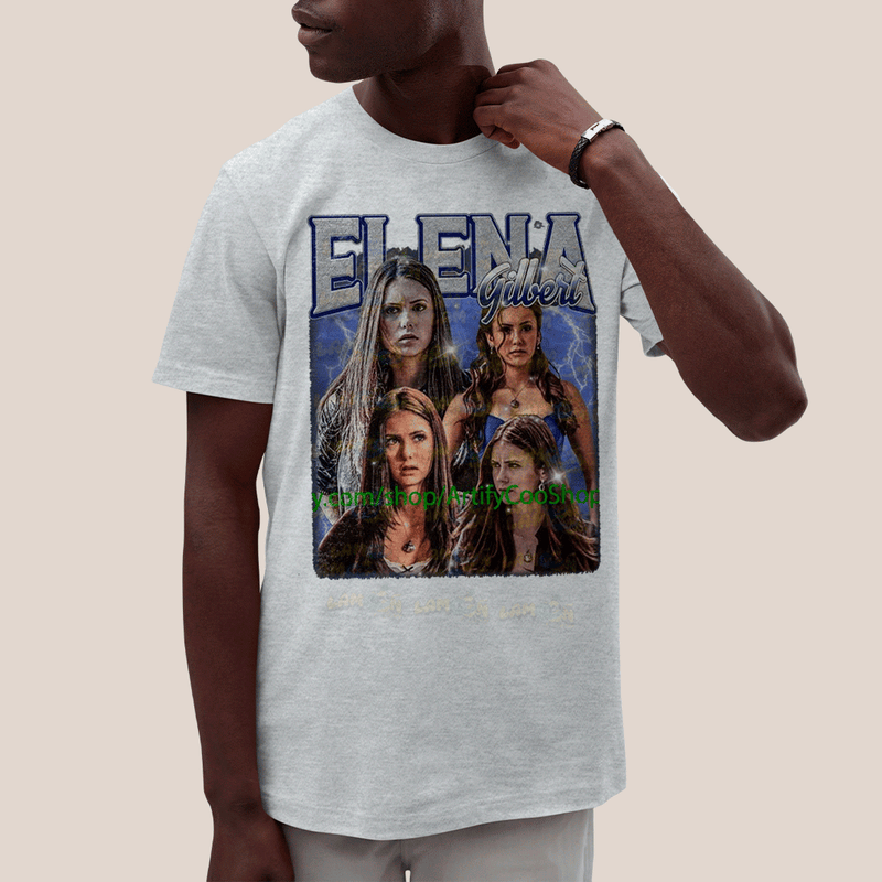 Camiseta Algodão Unissex T shirt- Elena Gilbert Diario de Um Vampiro