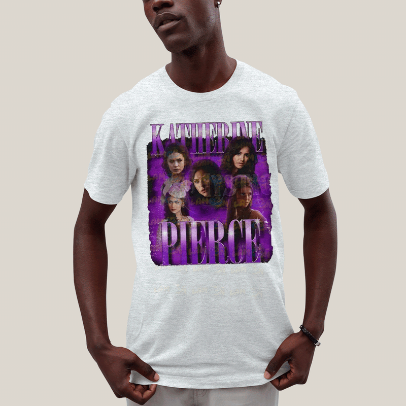 Camiseta Algodão Unissex T shirt- Katherine Pierce Roxo