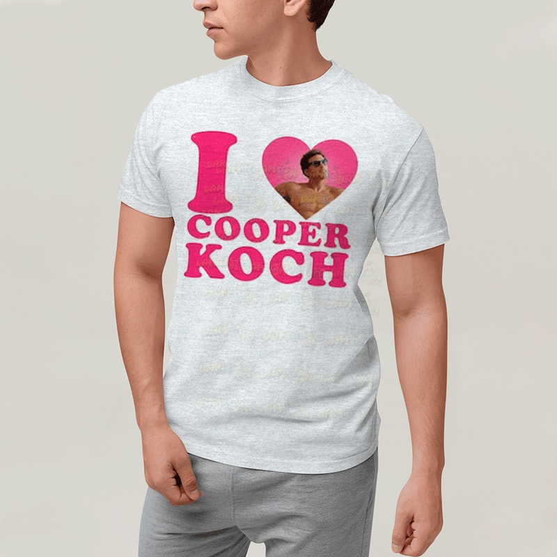 Camiseta Algodão Unissex T shirt- I Love Cooper Koch-