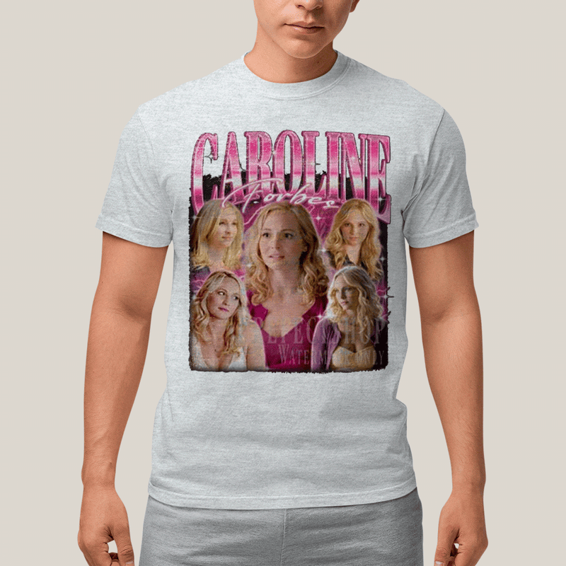 Camiseta Algodão Unissex T shirt- Diario de Um Vampiro Caroline Forbes Pink