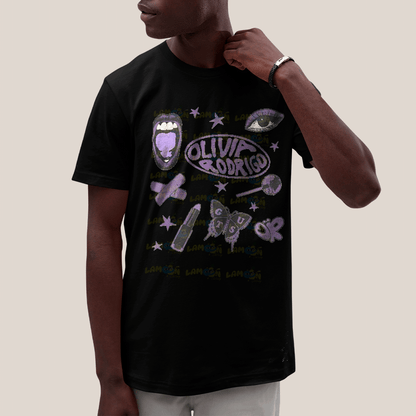 Camiseta Algodão Unissex T shirt Olivia Rodrigo Guts World Tour FC