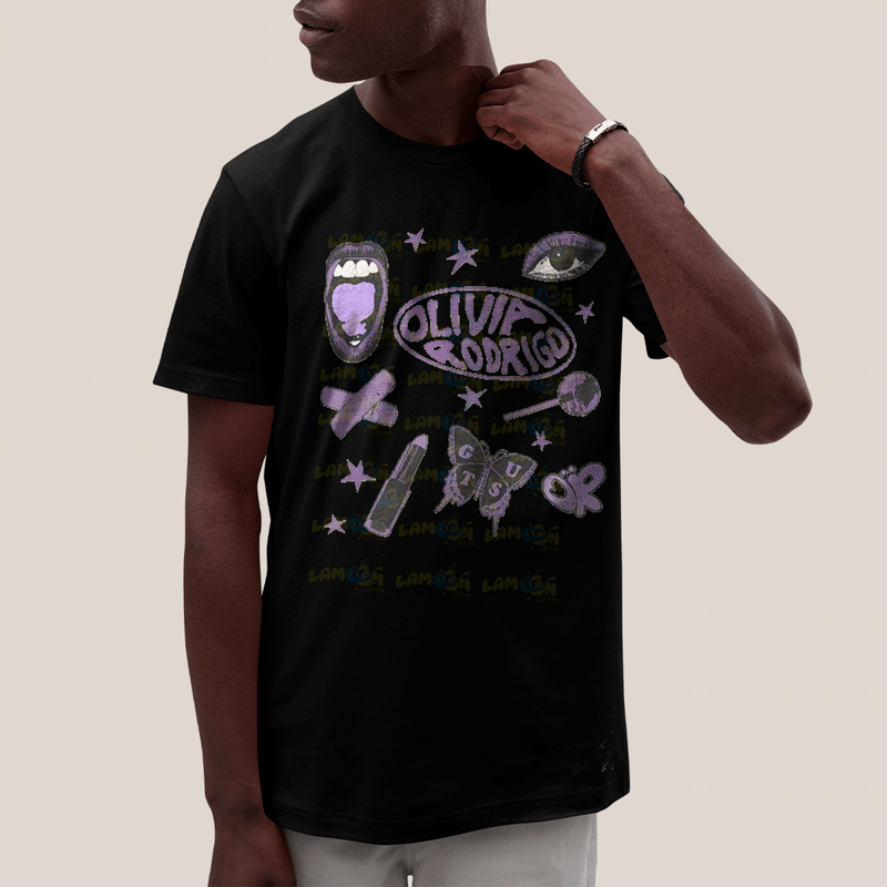 Camiseta Algodão Unissex T shirt Olivia Rodrigo Guts World Tour FC